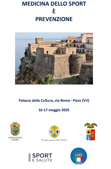 “Medicina dello Sport è Prevenzione”, a Pizzo una due giorni medico-scientifica