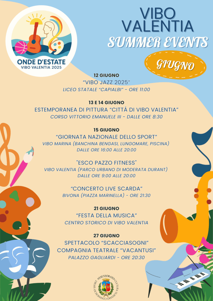 A Vibo Valentia la prima convention dei Licei Musicali della Calabria apre gli "Eventi Estivi" del Comune 4 LOCANDINA GIUGNO OK