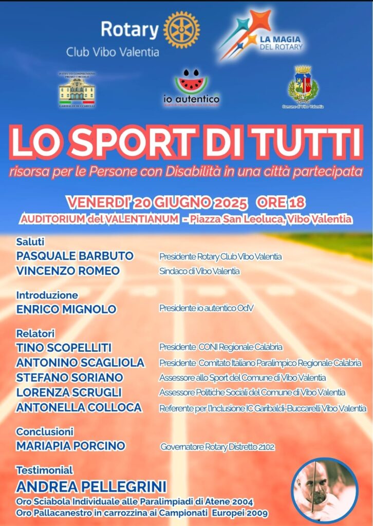 “Lo sport di tutti”, a Vibo Valentia un incontro sullo sport come risorsa per l’inclusione 3 Lo sport di tutti