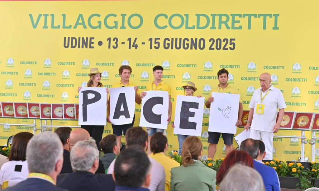 coldiretti flash mob per la pace