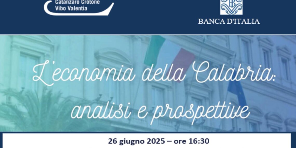 L’economia della Calabria, presentazione del rapporto Banca d’Italia per strategie di sviluppo sostenibile