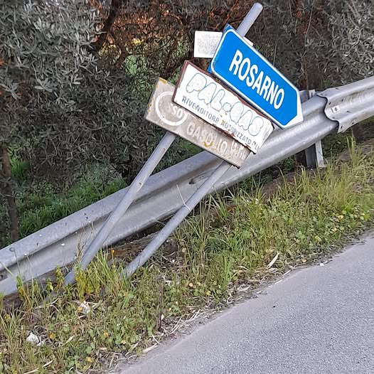 È colpevole e sbagliato assuefarsi al degrado! Lettera aperta al Sindaco della Città Metropolitana di Reggio Calabria 3 foto segnale stradale