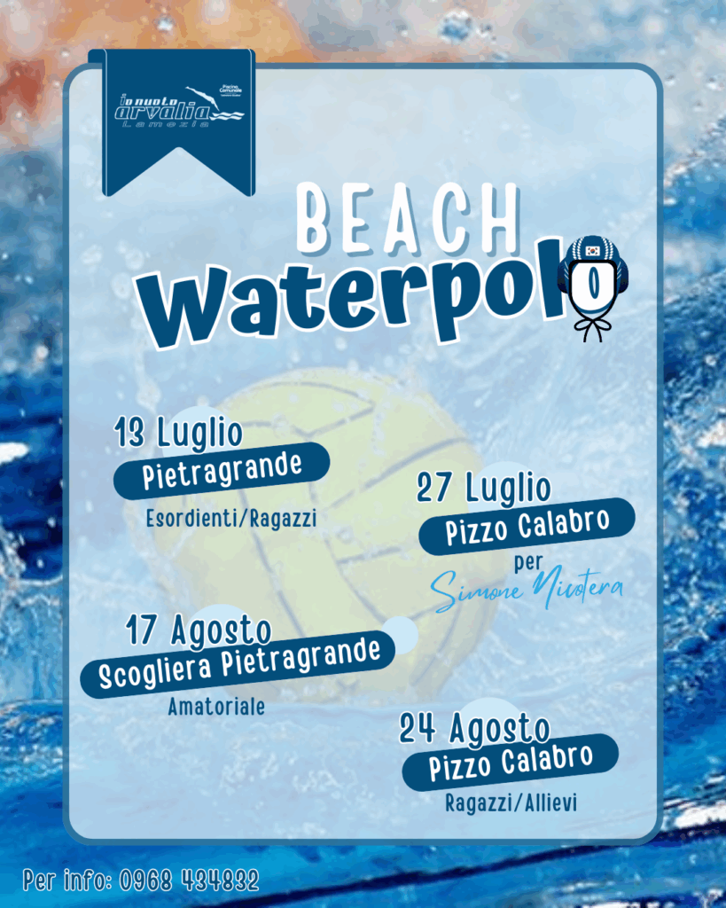 A Pizzo Calabro il Beach Waterpolo targato Arvalia Nuoto Lamezia in memoria di Simone Nicotera 3 Beach Waterpolo Arvalia Nuoto Lamezia