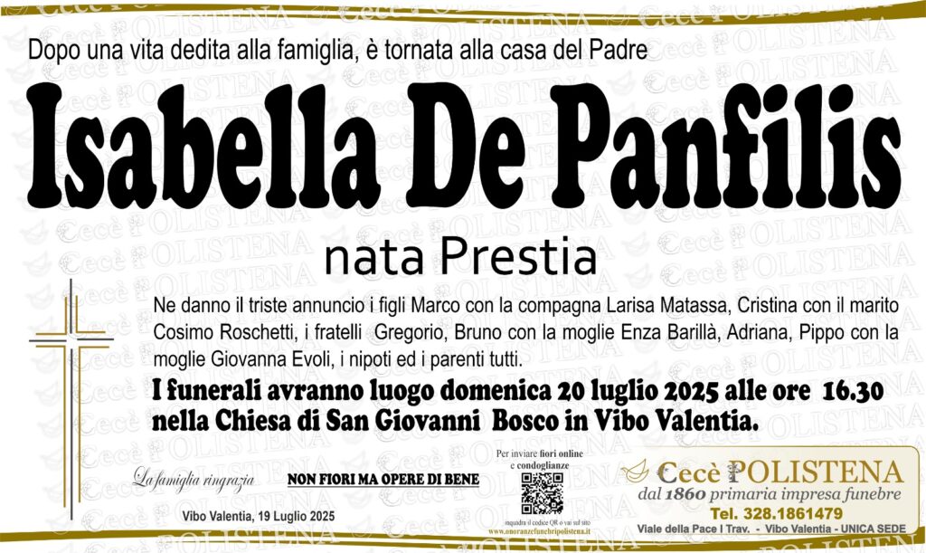 Vibo Valentia piange la scomparsa di una donna molto apprezzata 2 IMG 20250719 WA0034