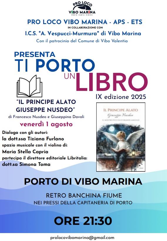 Porto di Vibo Marina: al via la IX edizione della rassegna ”Ti porto un Libro” 3 ti porto un libro