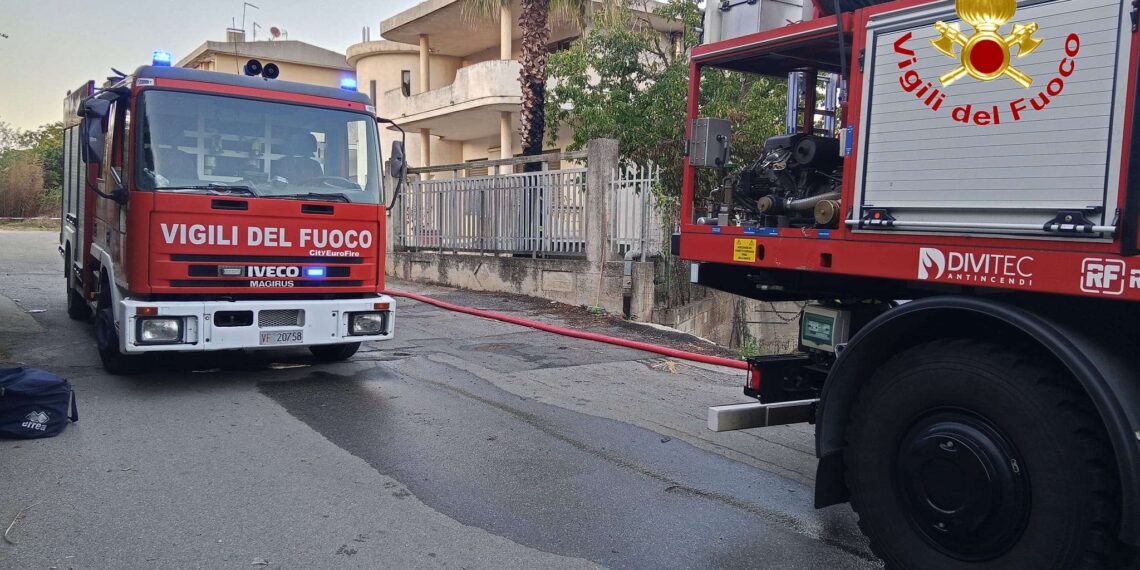 Intervento dei Vigili del Fuoco per la perdita di GPL da un serbatoio a San Gregorio d’Ippona