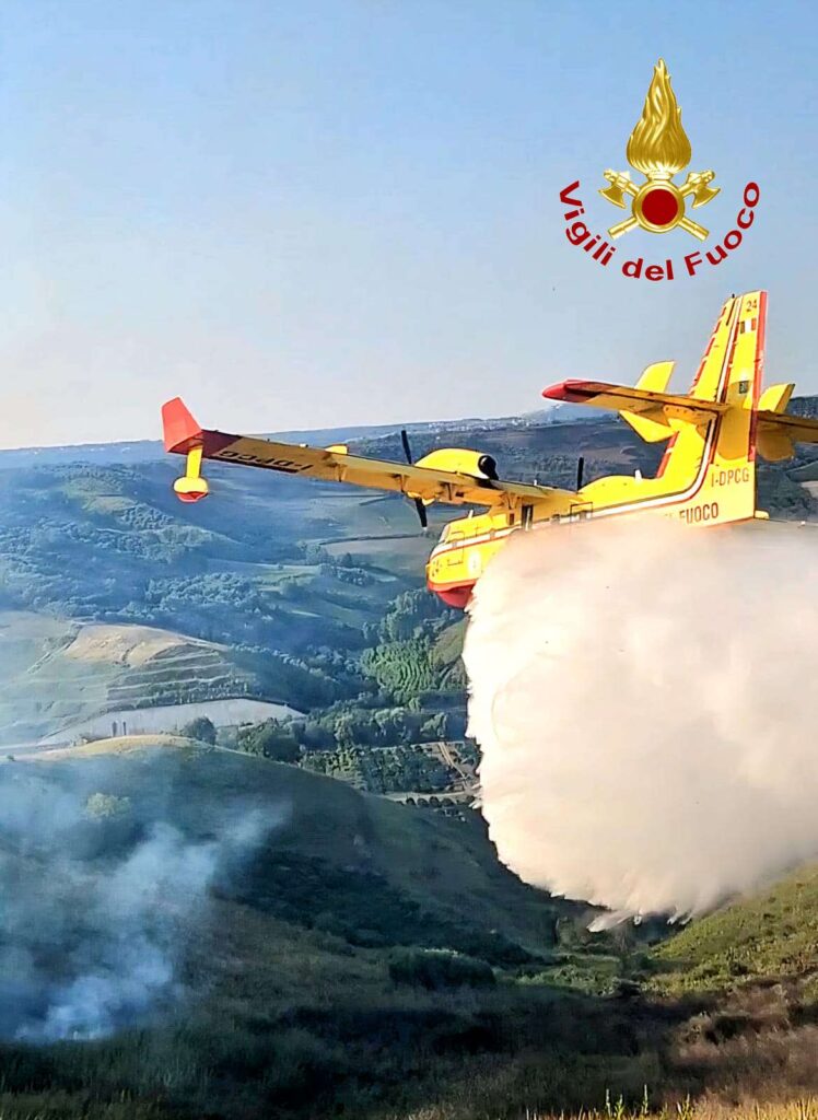 Spento con due canadair il vasto incendio divampato nel comune di Mileto 4 536214137 799481635765246 7849083605450603036 n