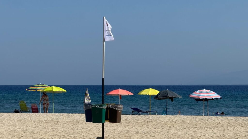 ... e per Ferragosto spunta il “pesce mangiaplastica” installato sulla spiaggia di Bivona 5 IMG 20250725 WA0016
