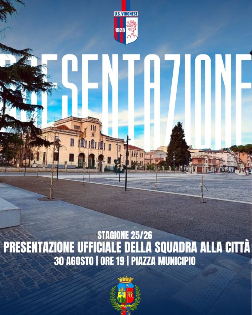Calcio, sabato la presentazione della Vibonese alla città 3 Locandina presentazione