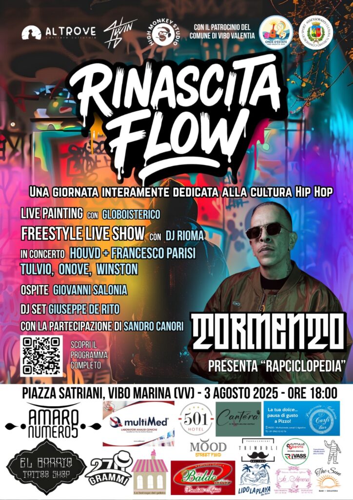Il rapper Tormento a Vibo Marina il 3 agosto per “Rinascita Flow”, l’evento sulla cultura rap 3 WhatsApp Image 2025 08 01 at 10.12.52 2