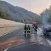 Auto in fiamme sull’autostrada tra Pizzo e S. Onofrio