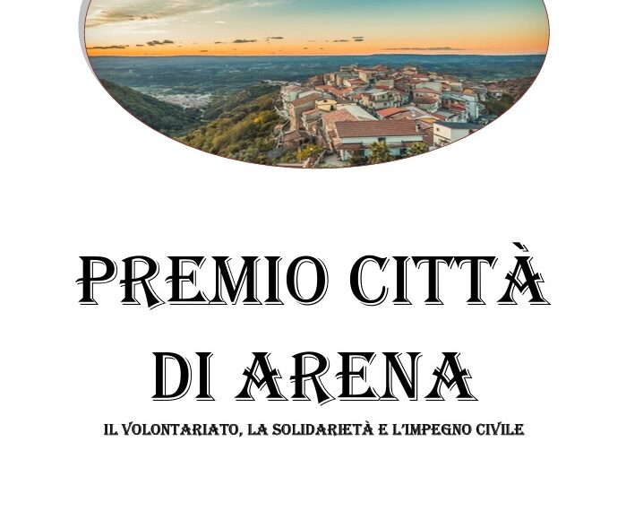 Cresce l’attesa per la quarta edizione del Premio Città di Arena: un tributo alle eccellenze calabresi