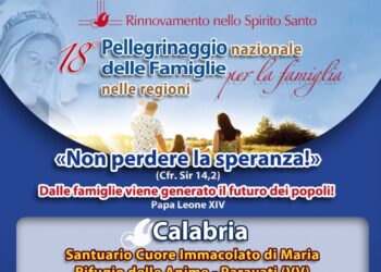 Sabato 13 settembre a Paravati nel segno della speranza il pellegrinaggio regionale delle famiglie calabresi
