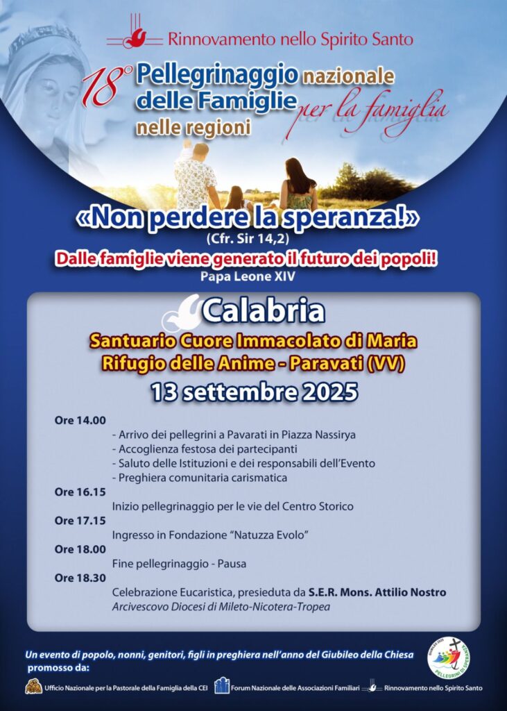 Locandina Evento Paravati 13 settembre 2025