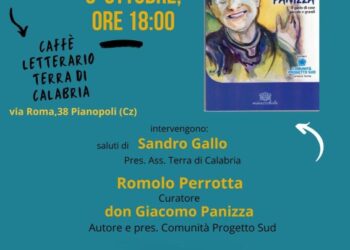 Romolo Perrotta al Caffè Letterario dell’associazione Terre di Calabria racconta Don Giacomo Panizza