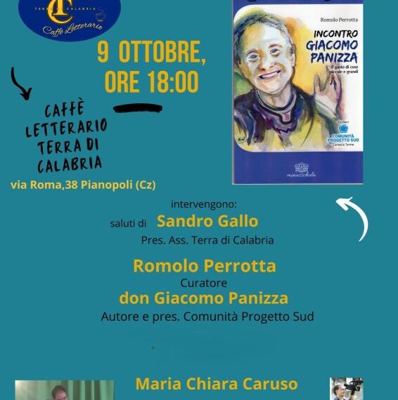Romolo Perrotta al Caffè Letterario dell’associazione Terre di Calabria racconta Don Giacomo Panizza