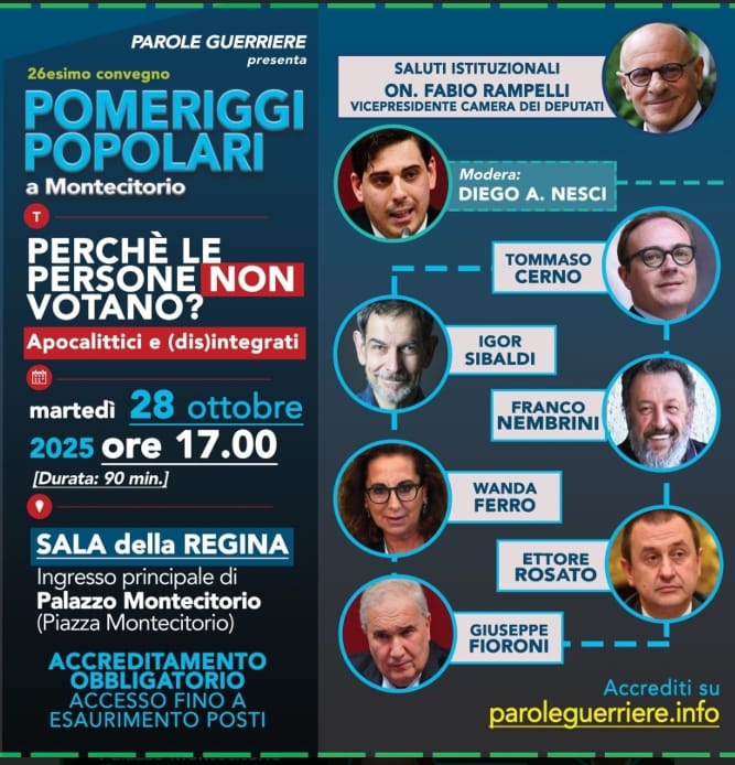 Perché le persone non votano? Apocalittici e (dis)integrati 2 IMG 20251022 WA0058