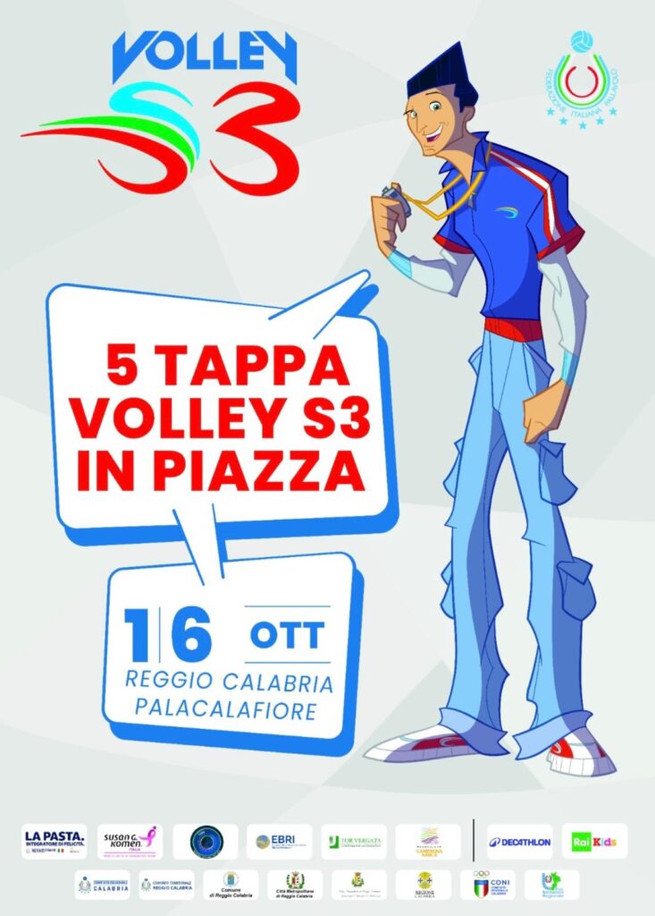 Il Tour della Schiacciata 2025 si chiude a Reggio Calabria: il Volley S3 porta sport e sorrisi al Pala Calafiore 2 VOLLEY S3
