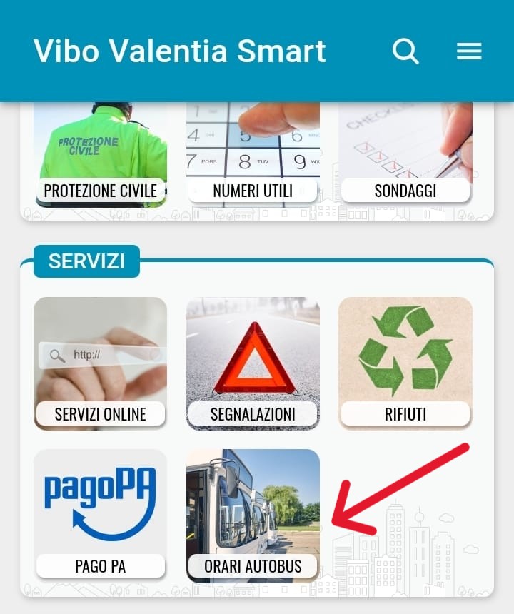 Su Vibo Smart, l’app del Comune di Vibo Valentia, da oggi presente la sezione degli orari degli autobus 2 Vibo smart orari autobus