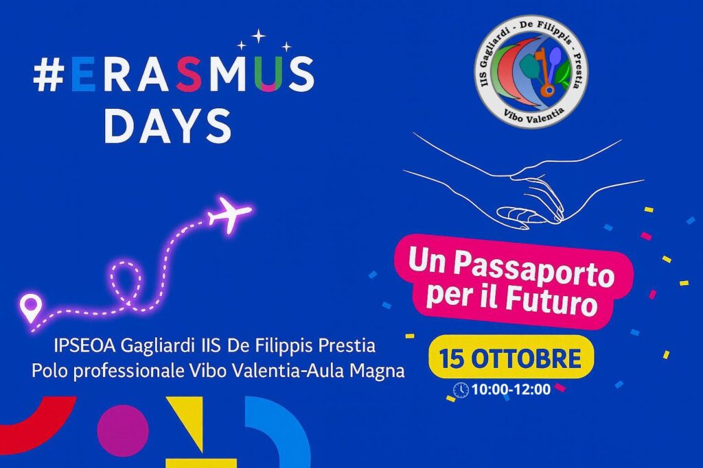 Al Polo Professionale Gagliardi De Filippis Prestia di Vibo Valentia, Giornata Speciale in occasione dell’Erasmus Day 2 WhatsApp Image 2025 10 13 at 11.41.49