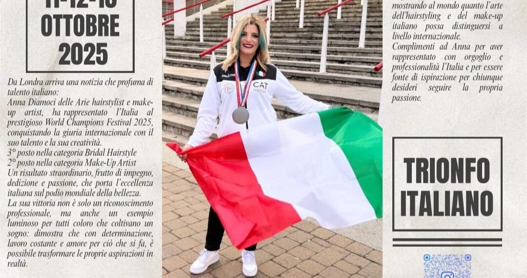 Anna Maria Brizzi, da Ardore al podio mondiale. Terzo posto ai Campionati Mondiali di Acconciatura 1 Anna Maria Brizzi, da Ardore al podio mondiale. Terzo posto ai Campionati Mondiali di Acconciatura