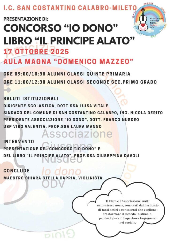 “IO DONO”: una lezione di solidarietà e amore per la vita all’Istituto Comprensivo San Costantino – Mileto 2 WhatsApp Image 2025 10 20 at 14.41.43