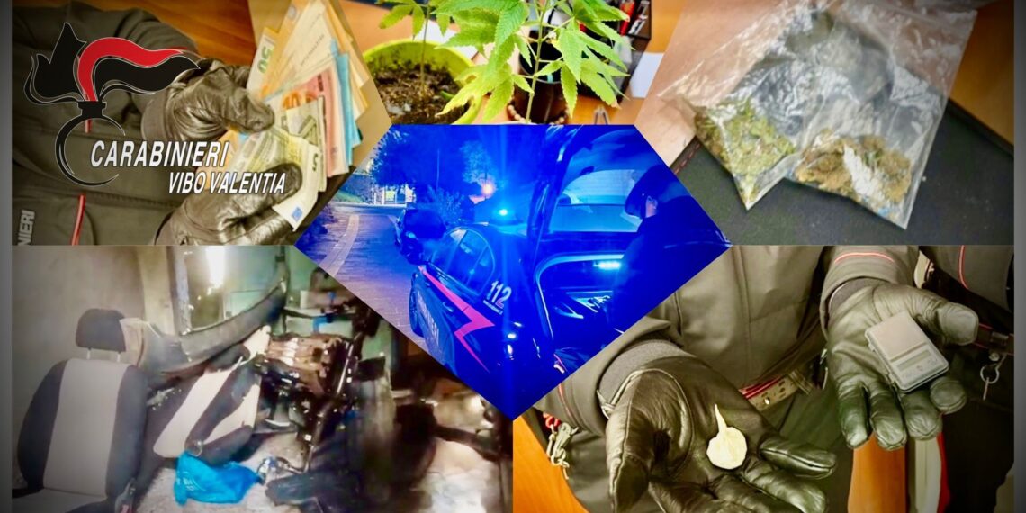 Armi, droga, ricettazione e lavoro nero: otto persone denunciate dai Carabinieri della Compagnia di Vibo Valentia 1 Armi, droga, ricettazione e lavoro nero: otto persone denunciate dai Carabinieri della Compagnia di Vibo Valentia