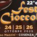 Cosenza, la città si prepara alla XXII edizione della Festa del Cioccolato 13 Cosenza, la città si prepara alla XXII edizione della Festa del Cioccolato