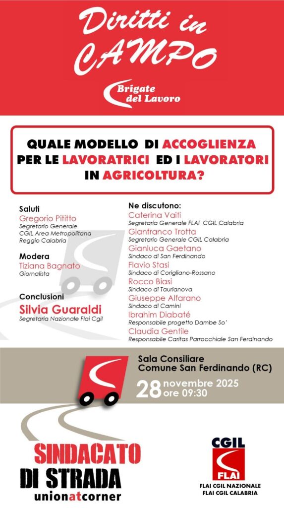 Ghetti, tendopoli, fondi Pnrr. Il 28 novembre l’evento della Flai a San Ferdinando 2 28 novembre san ferdinando