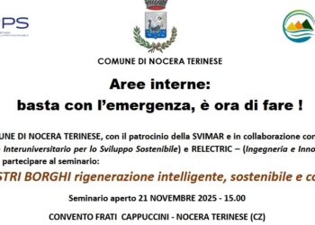 Aree interne: basta con l’emergenza, è ora di fare! Se ne è parlato a Nocera Terinese