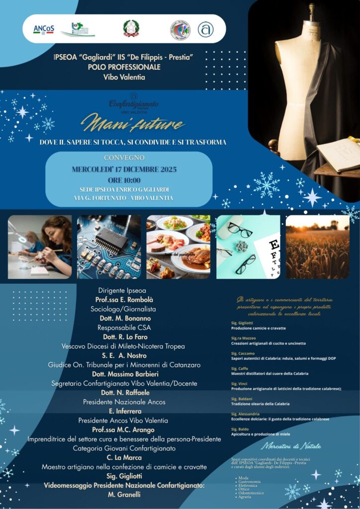 “Mani Future”, scuola e artigianato insieme per costruire il lavoro di domani 4 WhatsApp Image 2025 12 11 at 09.40.03