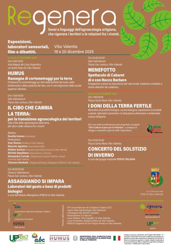 “Regenera”, la terra che unisce: a Vibo Valentia una due giorni di eventi 2 WhatsApp Image 2025 12 15 at 15.56.25