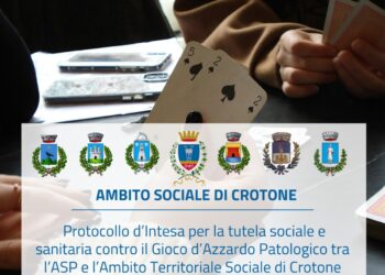 A Crotone sottoscritto il Protocollo d’Intesa per la tutela sociale e sanitaria contro il “Gioco d’Azzardo Patologico” 