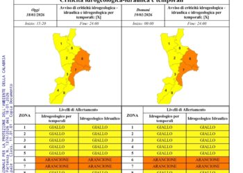 Allerta meteo in Calabria