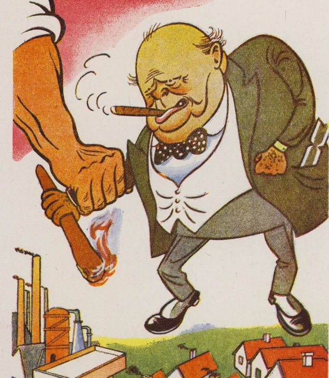churchill caricatura
