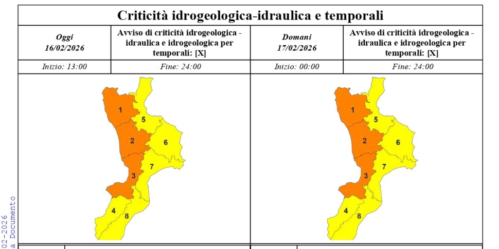 Nuova ondata di maltempo: scuole chiuse in molti Comuni. Frane e smottamenti bloccano molte strade 1 Torna l’allerta meteo (arancione) e il sindaco di Vibo Valentia emette una nuova ordinanza di chiusura scuole