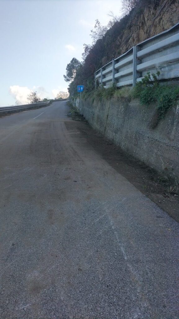 Lavori effettuati lungo la Daffinacello Parghelia