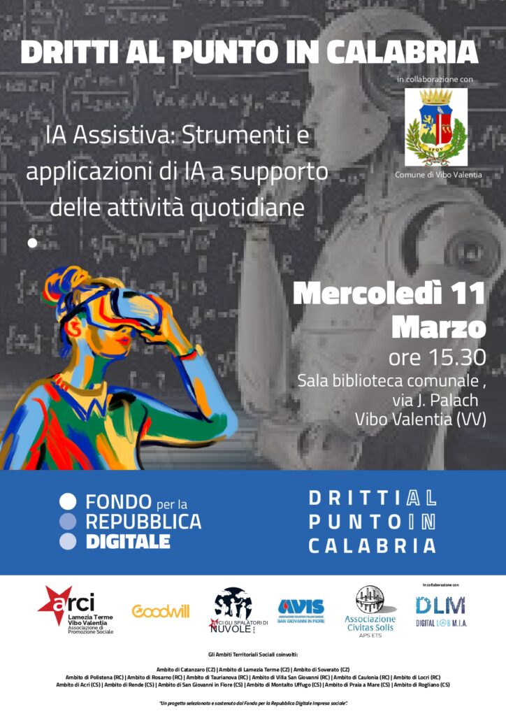 Vibo Valentia investe sulle competenze digitali: tre appuntamenti gratuiti per cittadini di tutte le età 4 Locandina A.I. Vibo page 0001