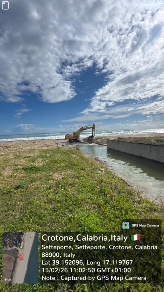 Maltempo in Calabria, il Consorzio di Bonifica sempre in prima linea (FOTO) 2 Prevenzione su Gabella di Crotone