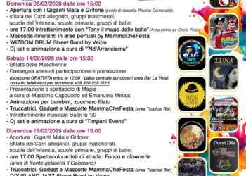 Il Carnevale a Vibo Marina parte in anticipo: primo appuntamento già domenica 8 febbraio