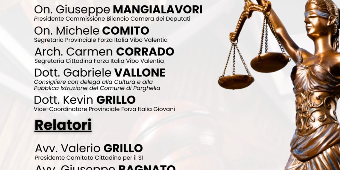 Referendum 2026: Forza Italia e il Comitato del SÌ a confronto a Parghelia 1 Referendum 2026: Forza Italia e il Comitato del SÌ a confronto a Parghelia