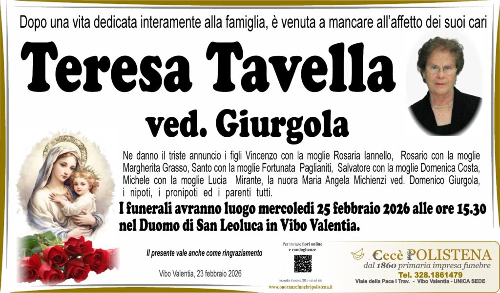 Vibo Valentia piange la scomparsa di “Mamma coraggio e amore” 2 WhatsApp Image 2026 02 24 at 10.34.13