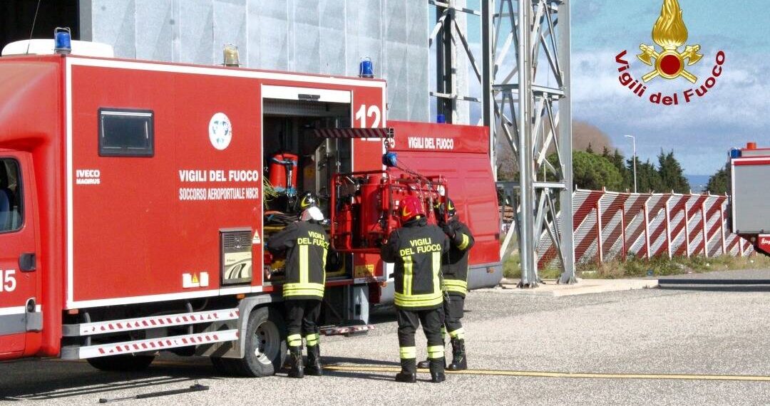 Incendio in via Marconi a Lamezia Terme