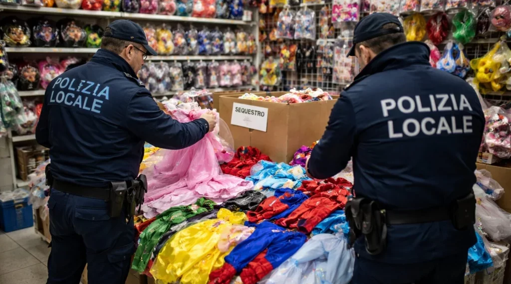 Sequestrati 100 costumi di carnevale senza marchio CE