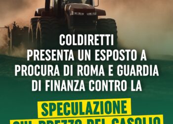 Stangata sul gasolio agricolo: la Coldiretti presenta esposto alla Procura di Roma e alla Guardia di Finanza