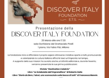 Destination Calabria, domani a Milano la presentazione del progetto Discover Italy Foundation