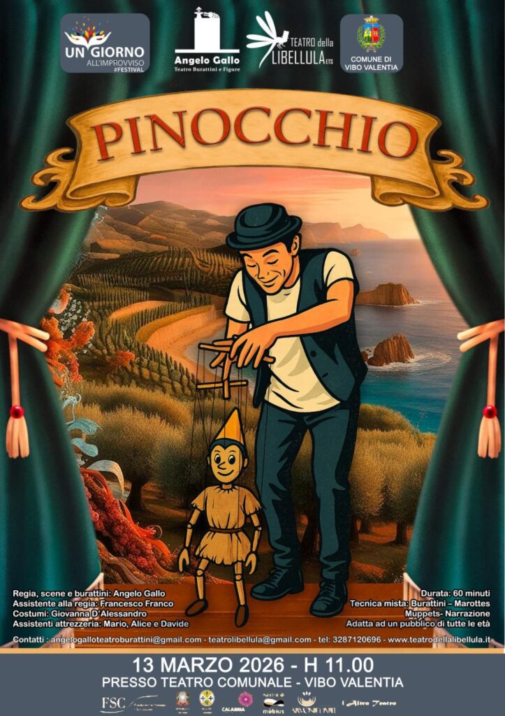 Locandina Pinocchio spettacolo teatro