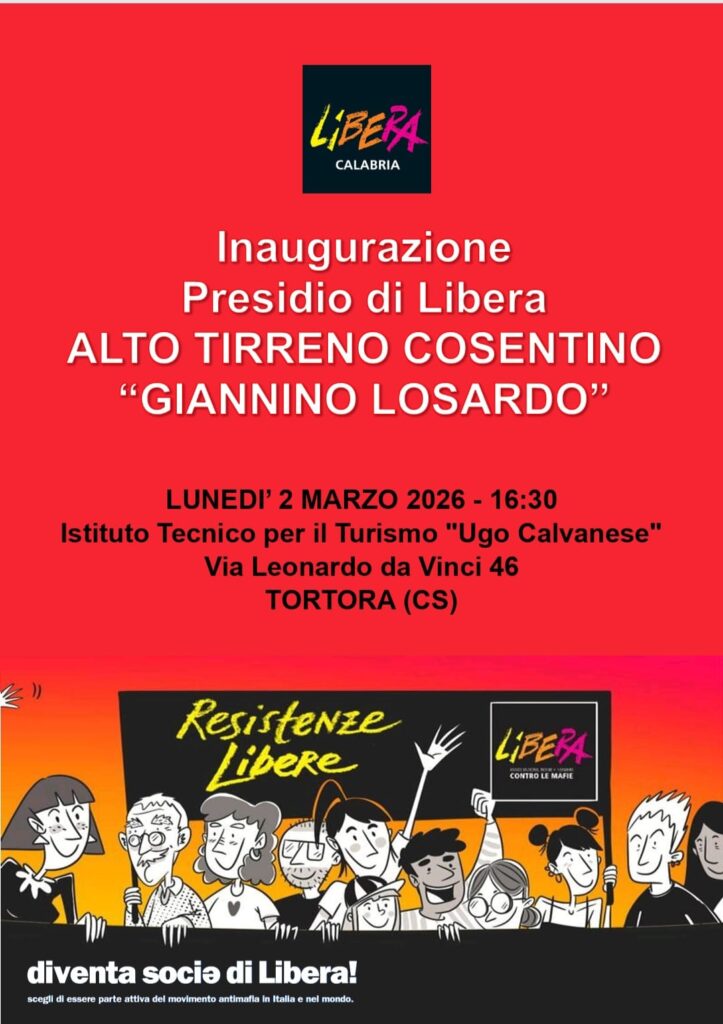 Locandina Assemblea costituzione nuovo presidio Libera Alto tirreno cosentino 270226 1