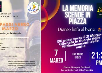 Vibo Valentia, in cammino per la Giornata nazionale della Memoria e dell’Impegno in ricordo delle Vittime Innocenti delle mafie