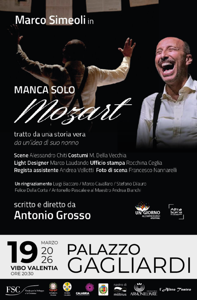 Ancora una settimana ricca di eventi a Vibo Valentia: dal 17 al 22 marzo mostre, teatro, musica e gioco 3 Manca solo Mozart